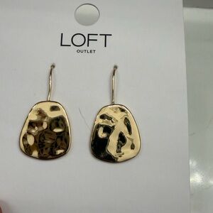 LOFT Textured Gold Earrings